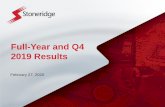 Full-Year and Q4 2019 Resultss22.q4cdn.com/191330061/files/doc_presentations/2020/Q4...2020/02/26  · 7 2020 Margin Guidance 2019 Adjusted Gross Margin* Reduced Electronic Component