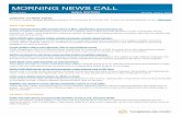 MORNING NEWS CALL - Thomson Reutersshare.thomsonreuters.com/assets/.../Indiamorning/... · MORNING NEWS CALL LIVECHAT-FX WEEK AHEAD FX Buzz analyst Jeremy Boulton analyses G7 currencies