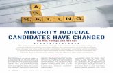 CAIT LIN FOTO MInoRITy JUDICIAl CAnDIDATEs HAvE ......have changed over time, with minority candidates increasingly resembling white candidates in terms of their educational and professional