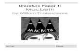 AQA GCSE Literature Paper 1 Literature Paper 1: Macbeth · Macbeth decides to pay the witches another visit and they show him three _____ . The first is an _____ (this represents