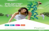 ONE PEPTAN ®, A WORLD OF HEALTH BENEFITS...By boosting the collagen content of the skin for a more youthful appearance, Peptan can meet the consumer’s ultimate goal of feeling and