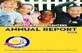 coa youth & family centers annual report · Dalisa is a 20-month old who joined the Riverwest Early Education Center (EEC) as an infant. At birth, Dalisa was diagnosed with Hip Dysplasia,
