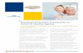 European Innovation Partnership on Active & Healthy Ageing · Active & Healthy Ageing : A new initiative in service of Preventive Health Planning and Adherence 1 The European Commission