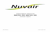 Operation Manual MCH-30 MCH-36 - Nuvair · 1.8 Where the Compressor may be used 9 1.9 Running and Testing the Compressor 10 ... Coltri MCH 30/36 Parts Manual ... is guaranteed as