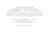 International Intergovernmental Coalitions: An Overview - Global … · 2016-07-10 · agencies and philanthropic foundations through multiyear grants. There is limited information