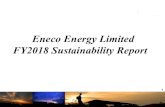 Eneco Energy Limited FY2018 Sustainability Report · About This Report Reporting Scope and Period Eneco Energy Limited is an Oil & Gas and Logistics company headquartered in Singapore