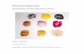 Personal Pigments - Elise Bothel€¦ · richer color. Using a concentration of pigment materials and only a small amount of medium also yields stronger color. Different materials