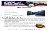 Mold Inspection · 2020-02-04 · Ref: Mold Inspection Report# 15684 Property Location: 1234 Sample Dr. Windermere, FL 34786 Attn: Ms. Jane Doe In accordance with your instructions,