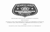 MEMORANDUM OF UNDERSTANDING BETWEEN MARYLAND TRANSPORTATION … · 2019-05-29 · Maryland Transportation Authority and consistent with security and public service requirements, Union