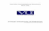 Virtual University of Pakistan - VU-MultanLesson 20 :Derivative of Logarithmic and Exponential Functions 136 Lesson 21 :Applications of Differentiation 139 Lesson 22 :Relative Extrema