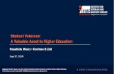 Student Veterans: A Valuable Asset to Higher Education · recruitment on student veterans. The "Business Case for Student Veteran College Recruitment" provides empirical research