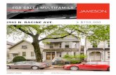 FOR SALE | MULTIFAMILY€¦ · CROSS STREETS: Racine & Oakdale PROPERTY HIGHLIGHTS • AAA+ Lakeview location • 100% leased for 10+ years w/ zero vacancy • Top floor 3BD/2BTH