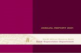 Bank Supervision Department ANNUAL REPORT 2001 and Publications... · 2011-04-08 · Intragroup bank advances Interbank advances Negotiable certificates of deposits Instalment debtors