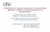 Information to energy conversion in an electronic Maxwell ...kosborn/index_files/SEALeR/Averin presenta… · Maxwell’s demon based on nSQUID array For M/L≈1 dynamics of individual