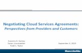 Negotiating Cloud Services Agreements · 3 Overview of Cloud Services •In Jan. 2019, RightScale conducted a survey of approx. 800 technical professionals about the use of cloud