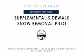 DEPARTMENT OF PUBLIC WORKS SUPPLEMENTAL SIDEWALK …€¦ · Overview of 2019-20 Contract Summary/Questions . Public Works Committee Meeting Background ‣Successful 2019 season (shortened