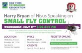 Harry Bryan of Nisus Speaking on SMALL FLY CONTROL - New York Pest … · 2019-06-03 · National Pest Supplies CREDITS 7a=2.0, 7f=2.0, 8=2.0 PRICE Members: $20.00 Non-Members: $30.00