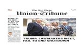 The San Diego Union Tribune January2019 (The Dish- Local ... · San Diego Union-tribune $1.85 PLUS TAX sandiegouniontribune.com NEWSOM TO SEEK $1.8B FOR 'FIRST 5' EFFORTS Spending