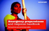 Emergency preparedness and response handbook · - capacity-building with staff members, local partners and communities - developing, institutionalising and putting into practice a