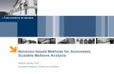 Behavior-based Methods for Automated, Scalable Malware Analysisconference.hackinthebox.org/hitbsecconf2012kul/materials... · 2017-10-15 · 17 Stefano Zanero Filtering The slice