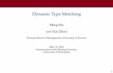 Dynamic Type Matching - Initiative on the Sharing Economysharingeconomy.umn.edu/events/symposium/2016/... · Symposium on the Sharing Economy University of Minnesota 1. Emerging Applications