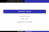 Part I: Portfolio Selection in One Period Part II ... · Part III: Advanced Topics in Portfolio Theory Capital Market Equilibirium Since the market portfolio is eﬃcient there exists
