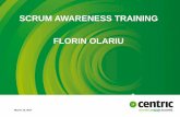 SCRUM AWARENESS TRAINING FLORIN OLARIU · 2017-03-10 · SCRUM ROLES TITLE PRESENTATION March 10, 2017 Helps the Team become self-organized and cross-functional Assist the team continually