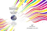 Michigan Festival of sacred Music · sunday, November 13, 2011, 11 am Congregation of moses, 2501 stadium Dr. Yale strom presents a lecture/performance about his recent research in