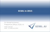 ECSEL in 2015€¦ · Dr. Georgi Kuzmanov, Programme Officer, ECSEL-JU ECSEL in 2015 ECSEL Info Day Sofia - 12 February 2015