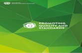 PROMOTING QUALITY AND STANDARDS AND... · » Build conformity assessment capacities (testing, inspection, certification, calibration, etc.) » Support SMEs to take advantage of standards,
