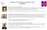 Insight in Fundraising Conference 2019 Speakersinsightsig.org/wp-content/uploads/2019/09/Speaker-biog-Summaries … · Giselle Cory –Executive Director, DataKind UK DataKind UK