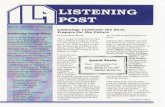 International Listening Association - Home · the Wizard of Oz style of listen- ing. (Continued on page 3) by nationally acclaimed training consultant Mel Silberman. Partici- pants