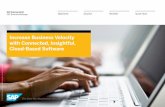Increase Business Velocity with Connected, Insightful, Cloud … Solution Brief.pdf · SAP Business ByDesign is ideally suited to com-panies that need to react swiftly to changing