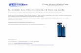 Clean Water Made Easy Terminator Iron Filter Installation ... Terminator Iron Filter Installation &