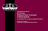 Supplement to Civil Protection Orders...4 Court Stafi/Administration SUPPLEMENT TO CIVIL PROTECTION ORDERS: A GUIDE FOR IMPROVING PRACTICE skills and ability to create a welcoming,