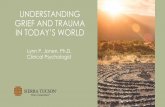 UNDERSTANDING GRIEF AND TRAUMA IN TODAY’S …Tucson+July+2020/...Session Objectives Provide an integrated understanding of our universal, innate responses to grief and trauma Examine