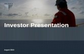 Investor Presentation...scrap rigs; and general market, business and industry conditions, trends and outlook. In addition, statements included in this investor ... more equipment and