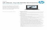 HP ZBook 15u G6 Mobile Workstation - is-istasyonu.com · HP recommends Windows 10 Pro. Designed for road warriors Weighing in at less than 4 lbs, you get high performance without