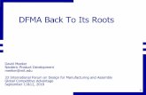 DFMA Back To Its Roots · DFMA Back To ITS Roots • 1988 Committee for the Advancement of Competitive Manufacturing formed, Members included GM, Ford, Loctite, DEC, Navistar, Allied