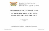 INFORMATION TECHNOLOGY EXAMINATION GUIDELINES … · Page 1. Introduction 3 2. Computer lab requirements 4 2.1 Software requirements 4 2.2 Official checklist for the practical examination