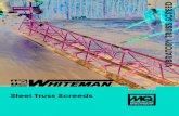 VIBRATORY TRUSS SCREED - Multiquip Inc · ENGINE POWERED SCREED Multiquip vibratory truss screed exceeds contractor’s expectations for leveling pavement and industrial floors. Its