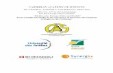 CARIBBEAN ACADEMY OF SCIENCES · CARIBBEAN ACADEMY OF SCIENCES 20th GENERAL ASSEMBLY AND BIENNAL MEETING 2016 Nov. 24th to 26th, Guadeloupe Fort Royal Langley Resort, Deshaies “Biodiversity,