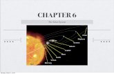 CHAPTER 6 · 2018-09-06 · 6.3 The Overall Layout of the Solar System The planetary orbits are not evenly spaced: the orbits get farther and farther apart as we move farther out