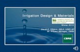 WASLA Irrigation Design & Materials 2015 - Seattle€¦ · Landscape Architecture & Irrigation Design Introduction. Water Use & Conservation U.S. Supply Shortages throughout U.S.