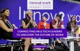 Innov work€¦ · HR Tech Startups Investors in HR Training and Development Managers HR Consultants WHO ATTENDS Israel's Leading Conference on the Future of Work • 2nd edition