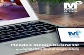 Meades means business!...2018/08/05  · recharge, we update automatically, we are always current, always friendly, and always listening to our customers’ needs. In short, we always
