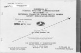 SUMMARY OF FEDERAL AVIATION ADMINISTRATION … · 2014-10-09 · recommendation in full or in part, or to refuse to adopt such ... Bristol Britannia 253 crash Billerica, Massachusetts