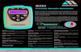 M202 · The M202 includes features for minimum and maximum (Min/Max) value capture, tare readings and user selectable engineering units. A selectable altitude function allows users
