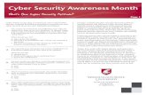 Cyber Security Awareness Month · October is Cyber Security Awareness month and WSU Spokane Information Technology Services wants to stress ... • Basic antivirus software is free