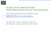 Oregon Army National Guard Camp Rilea Armed Forces ... · Oregon Army National Guard • Oregon has wave resources, grid and load close to shore, and a mature marine industry –